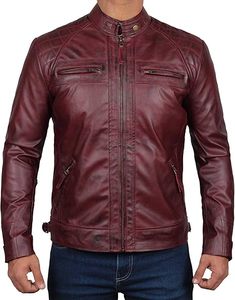 <b>Light</b> <b>Weight</b> Leather Material Made Motorbike <b>Jacket</b> for Men Racing Sportswear Breathable Leather Motorbike <b>Jacket</b> - Product Image 2