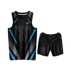 Ensemble d'uniformes de basketball personnalisés 100 % polyester respirant en mesh, anti-humidité, sublimation frontale, sans manches, réversibles - Product Image 5