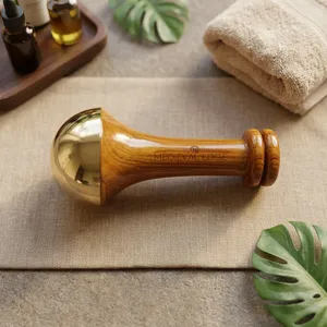 ค้อนนวดไม้แบบแมนนวลสไตล์ยุคกลาง สำหรับการผ่อนคลายทั่วร่างกาย - Product Image 3