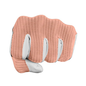 Guante de Golf para Mujer, Palma de Cuero Cabretta, Dorso de Malla de Melocotón, Transpirable, Ligero, Ajuste Elástico, Agarre Suave, Mano Izquierda - Product Image 4