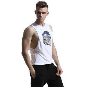 Camisetas sin mangas transpirables de color sólido para hombre, ropa de gimnasio de poliéster, camisetas deportivas para correr y entrenar. - Product Image 6