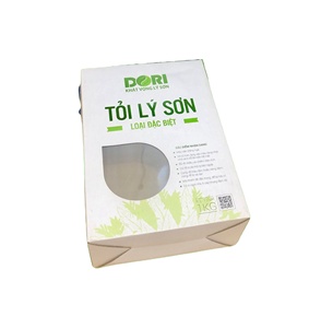 Boîtes en carton écologiques OEM pour ail Ly Son, à ouverture par rabat, design rigide, revêtement UV alimentaire, lamination mate, emballage offset - Product Image 4