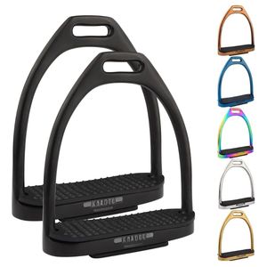 El mejor estribo inglés, estribos de seguridad con almohadilla de goma, accesorios de sillín ligero ecuestre, equipo de equitación - Product Image 1