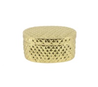 Plateau de rangement rond en métal de qualité supérieure pour fruits secs, avec compartiments, étanche, gain de place, pour outils, sacs, salle de bain, salon