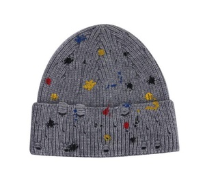 New Jacquard Beanie Caps for <b>Men</b> & Women Warm Soft Knit Breathable & Waterproof 100% Acrylic <b>Winter</b> Distressed Caps Cheap Rate - Product Image 6