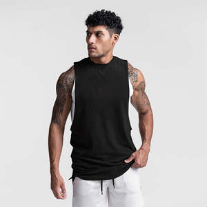 Camiseta sin Mangas para Hombre, Color Sólido, Personalizada al por Mayor, Tejida, Informal, Deportiva, Transpirable, de Secado Rápido, Ecológica y Ligera - Product Image 2