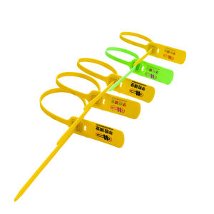 Sceaux de sécurité en plastique HS-PS 6002, étiquettes jetables pour <span class=keywords><strong>colis</strong></span> express et marchandises, scellés de sécurité en plastique - Product Image 1