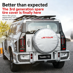 เหมาะสำหรับ Jetour Traveler Mountain & Sea T2 ฝาครอบยางอะไหล่แบบเต็มตัว ฝาครอบยางอะไหล่ท้ายรถ ป้องกันยางอะไหล่แบบดัดแปลง - Product Image 2