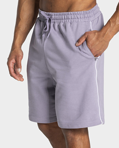 Pantalones Cortos Deportivos con Líneas en Contraste para Hombre, Pantalones Cortos de Gimnasio de Algodón Premium con un Elegante Diseño de Rayas en Contraste, Perfectos para Correr y Entrenar - Product Image 3