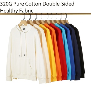 เสื้อฮู้ดดี้ผ้าฟลีซโอเวอร์ไซส์ 320 กรัม ผ้าฝ้ายแท้ 100% ราคาโรงงานจากบังกลาเทศและจีน สำหรับทั้งชายและหญิง - Product Image 1