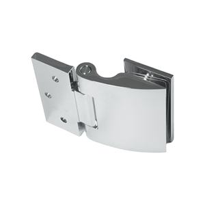 Bisagra pivotante de latón macizo de estilo moderno OEM ODM, montada en la pared, para puertas de vidrio y duchas, con acabado cromado, para hoteles y baños. - Product Image 1