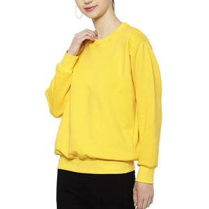 Sudadera de cuello redondo para mujer, de alta demanda, manga larga, corte holgado, transpirable, para otoño, sudaderas de algodón personalizadas - Product Image 3