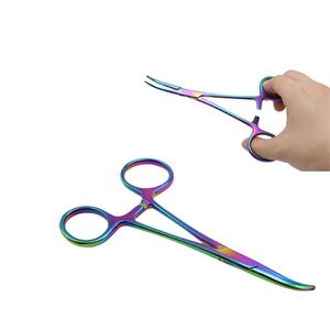 Fishing <b>Hook</b> Remover Pliers Rainbow Plasma Hemostatic Forceps Stainless Steel Angling <b>Tool</b> OEM Quality - Product Image 1