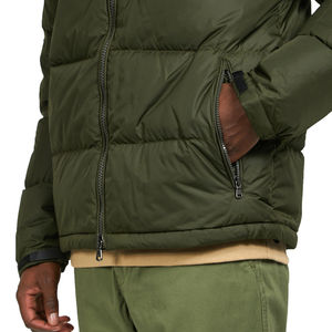 Blouson matelassé en toile premium pour homme avec manches longues et capuche, vêtement d'hiver disponible en différentes couleurs, grandes tailles, styles unis à prix avantageux - Product Image 4