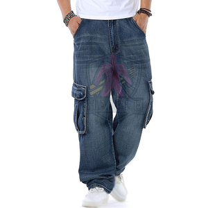 Nouveau style, jean baggy pour homme, léger, taille haute, décontracté, avec fermeture à boutons, pour usage extérieur, 100% coton, respirant, séchage rapide, meilleure qualité - Product Image 3