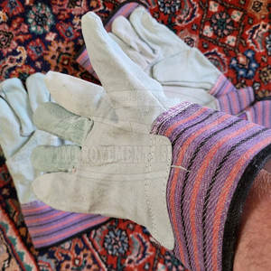 Guantes DE TRABAJO resistentes al calor personalizados guantes de trabajo de cuero para la venta en línea - Product Image 5