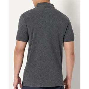 Polo homme slim fit en interlock, manches courtes, extensible, doux, décontracté, performant et élégant - Product Image 3