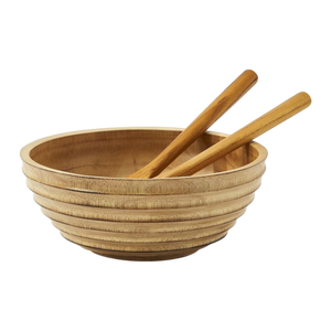 Tazón de madera natural más vendido para regalo, tazón para frutas, ensaladas y fideos, para utensilios de cocina y para la mesa. - Product Image 5