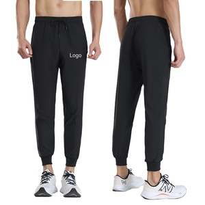 Men's Lightweight Quick-Dry Sport Pants 2025 Baggy Track-Jogging Trousers Logo Decoration Custom Silk Sweatpants Manufacturers - Product Image 3