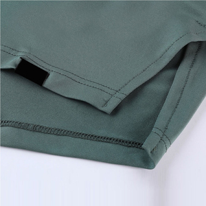 2026 Top Selling High Quality Premium <b>Men's</b> Long Sleeve Rash Guard Solid Green Quick Dry Breathable Polyester Sport Top - Product Image 6
