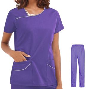 ที่มีคุณภาพสูง2022การออกแบบล่าสุดผู้ชายผู้หญิงโรงพยาบาลเครื่องแบบและขัดขายส่งสีที่กำหนดเองขนาดสไตล์ ODM - Product Image 6