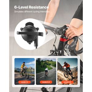 Bicicleta Estática Magnética Plegable Compatible con Ruedas 26, 29 y 700C, con 6 Niveles de Resistencia, para Ejercicio en Interiores - Product Image 2