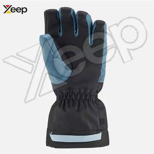 Guantes de Esquí Unisex de Cuero para Invierno, Cálidos, Impermeables, con Dedos Completos y Correa de Muñeca Ajustable para Esquí y Deportes de Nieve - Product Image 5