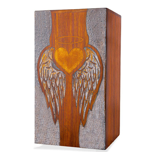 Custom Wooden Memorial Urn for Loved Ones Elegant Walnut Wooden Urn for Ashes by AYAANS - Product Image 2