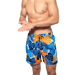 Premium Quality <b>Men</b> Swim <b>Trunks</b> With Compression Liner Quick Dry Bathing Suit Board Shorts With Zipper Pockets Beach Shorts - Product Image 2