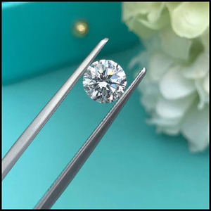 Diamant rond cultivé en laboratoire 1.21-1.30 CT, couleur D-F, clarté VS1, coupe très bonne, pierre précieuse synthétique blanche étincelante - Product Image 5