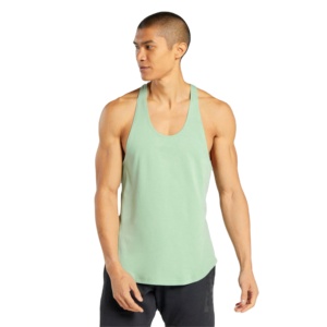 Camiseta deportiva transpirable de alta calidad para hombre, ropa atlética con opciones de impresión personalizadas, camiseta sin mangas para hombre en venta - Product Image 3