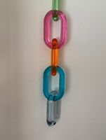 Décoration murale personnalisée faite à la main, chaîne de maillons en résine, article décoratif pour la maison, chaîne acrylique la plus adorable, vente en gros