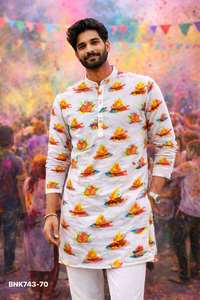 ชุดคุर्ตาปัญจาบผ้าฝ้ายคุณภาพดีที่สุดพร้อมลายพิมพ์ จากผู้ผลิตและผู้ส่งออกชาวอินเดีย ขายส่งในราคาโรงงาน - Product Image 3