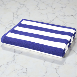 Toalla de Piscina Premium con Rayas Estilo Cabana, 100% Algodón, Gruesa y Absorbente, para Resort o Playa, Cualquier Color, Logotipo Personalizado, Suministros para Hoteles al por Mayor - Product Image 3