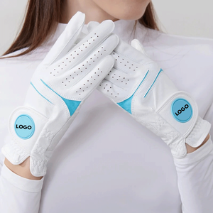 Gants de golf en cuir véritable Cabretta pour femmes, avec propriétés absorbantes, imperméables et antidérapantes, disponibles en couleurs personnalisées - Product Image 2
