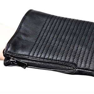 ถุงมือหนังฤดูหนาวสไตล์ใหม่จากปากีสถาน ออกแบบตามสั่ง ถุงมือลำลองหนังแกะสำหรับผู้ชาย - Product Image 4