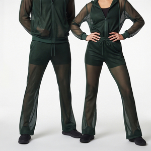 Sheer <b>Mesh</b> Tracksuit Women Lightweight Transparent Sexy Tracksuits Unisex Fishnet Quick Dry Hoodie Sweatpants <b>Two</b> <b>Piece</b> <b>Set</b> - Product Image 5