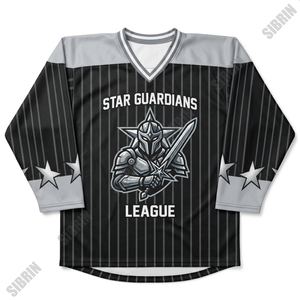 Jersey de Hockey Sublimado Personalizado de Primera Calidad Sibrin |   100% poliéster, número de equipo personalizado, todos los tamaños |   Hockey para Adultos - Product Image 1