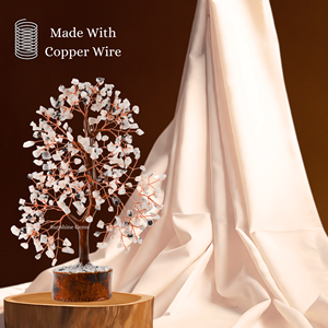 Árbol de la Vida de Cristal de Piedra Lunar Arcoíris al por Mayor con Alambre de Cobre, Piedras Curativas, Decoración para el Hogar - Product Image 4