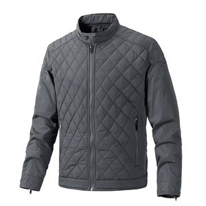 OEM <b>Mens</b> Hooded Spring Puffer Jacket Loose Fit Thick Fabric Breathable Spandex Lining <b>Long</b> Zipper Water Resistant <b>Coat</b> - Product Image 5