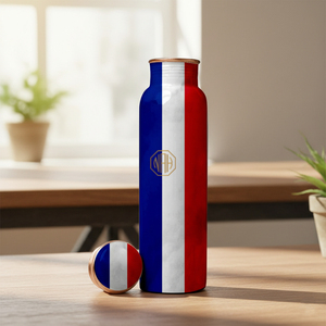 Botella de Agua de Cobre Metálica de 750 ml al por Mayor, Tapa Ecológica, Ligera, Duradera, Moderna, Libre de BPA, Solución de Hidratación a Prueba de Fugas - Product Image 5