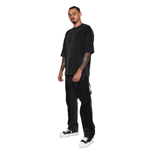 Camisetas de Hombre al por Mayor, 100% Algodón, Estilo Oversize, Lavado Ácido, Ropa Casual, Impresión Serigráfica, 220g, Ecológicas - Product Image 3