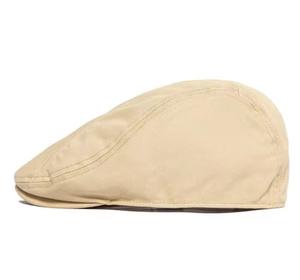 Gorra Plana Unisex de Algodón 100% a Rayas Estilo Hip Hop, Beige, Ajustable, Transpirable, para Adultos, para las Cuatro Estaciones - Product Image 1