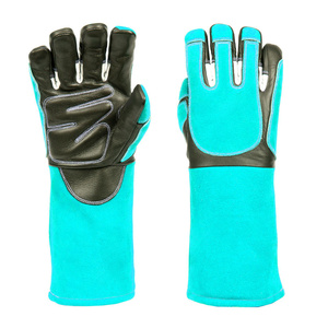 Guantes de Soldadura TIG/MIG Reforzados de Cuero de Vaca y Piel de Vacuno, Resistentes al Calor y a las Chispas, para Bomberos - Product Image 5