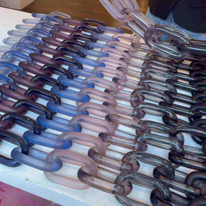 Grande chaîne longue en résine, style moderne, mélange de couleurs, punk, creuse, grosse et massive, multi-pièces, pour décoration d'anniversaire et de maison BY MULTI CRAFT - Product Image 6