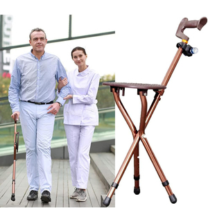 Siège de tir portable avec bâton télescopique réglable et sangle en cuir – Canne de marche extérieure pour la chasse, la pêche et les événements - Product Image 6