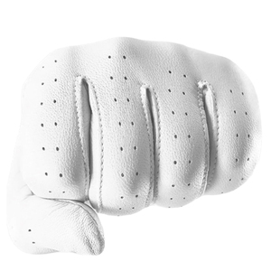 Gants de golf en cuir véritable, couleur blanche, doux, respirants, anti-humidité, imperméables, avec poignées antidérapantes, gants de golf souples pour le sport - Product Image 5