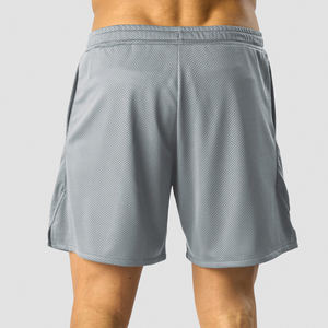 Pantalones Cortos Deportivos de Malla para Hombre, Casuales, de Verano, para Fitness, con Logotipo Personalizado, Ropa de Verano de Malla, Pantalones Cortos para Correr en Color Sólido - Product Image 2