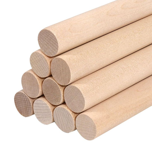Varilla de Madera Maciza de 12 Pulgadas de Largo y 1/2 Pulgada de Diámetro, Material Natural para Manualidades DIY de EFS Vietnam - Product Image 1