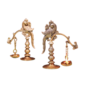 Vase de table en métal doré pour le dieu Ganesha, idéal pour les anniversaires, Diwali, Diya, cloche, déménagement, Ganesh Chaturthi, Puja, chambre, maison, temple - Product Image 4